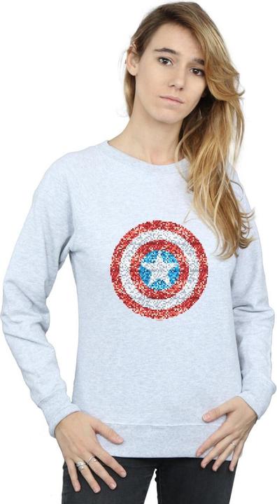 Produktbild Captain America Pixelated Shield Sweatshirt (M)