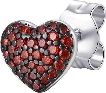 Produktbild Rosato Silver single earrings Heart with zircons Storie RZO048 (L)