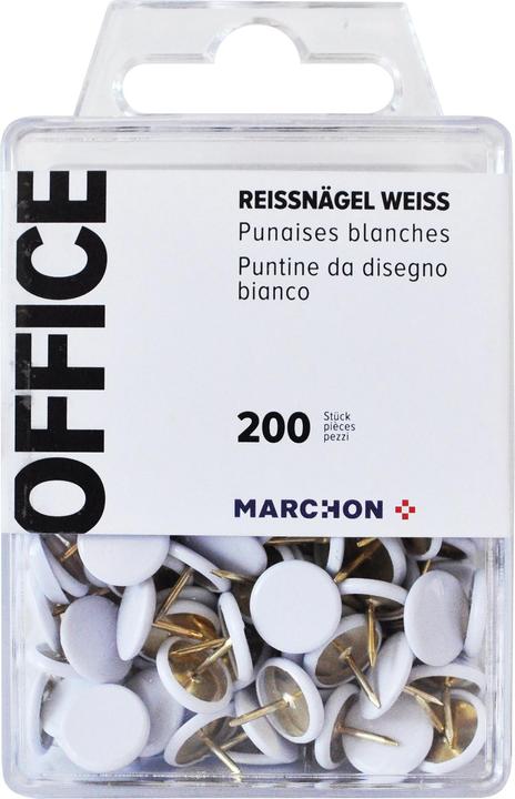 Office Chiodi a strappo 200 pezzi. Bianco (200 Pezzo/i, 9 mm)