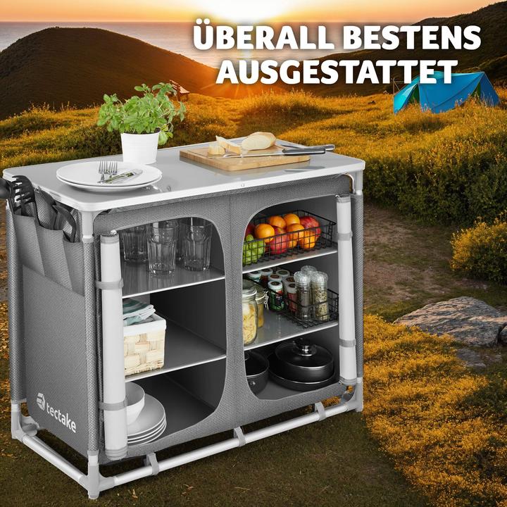 Actual product image tectake Camping kitchen