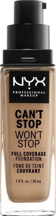 NYX Professional Make-Up Can't Stop Won't Stop - Fond de teint à couvrance totale Buffle naturel (Buffet naturel)