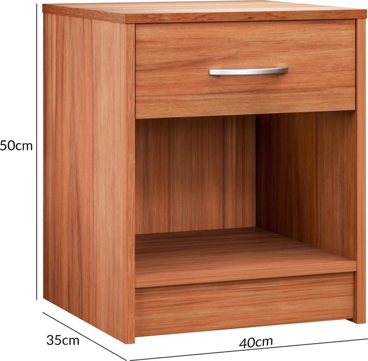 Image du produit Casaria Table de chevet (50 x 40 x 35 cm)