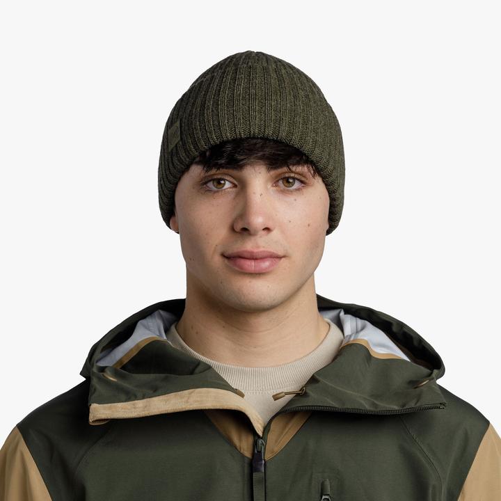 Actual product image Buff Knitted Hat Rutger Silversage (One size)