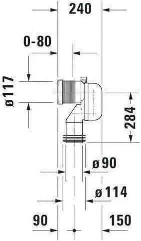 Actual product image Duravit Connection bend Vario