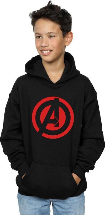 Produktbild Jungen Avengers Assemble Solid A Logo Hoodie (152, 158)