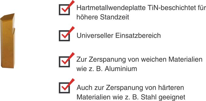 Produktbild Paulimot HM Wendeschneidplatte CK3 TiN-beschichtet