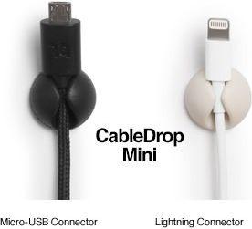 Actual product image BlueLounge CableDrop Mini, 9 pieces