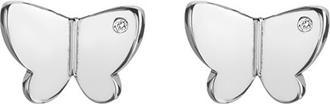 Hot Diamonds Charming silver stud earrings with diamonds Flutter DE732