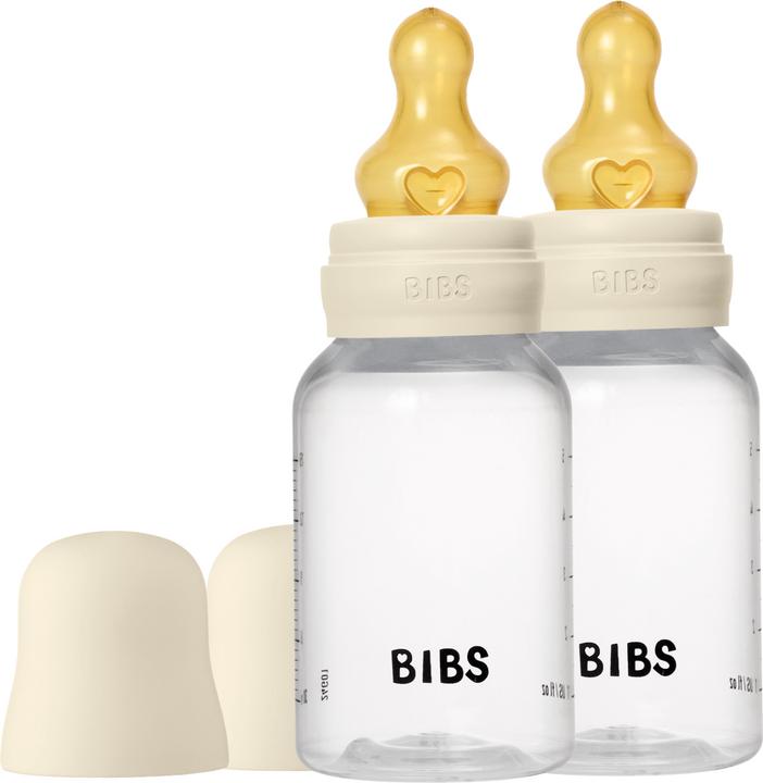 Image du produit Bibs - Baby Bottle Round Latex 2 Pack Slow Flow - Ivory - 150 ml (150 ml)