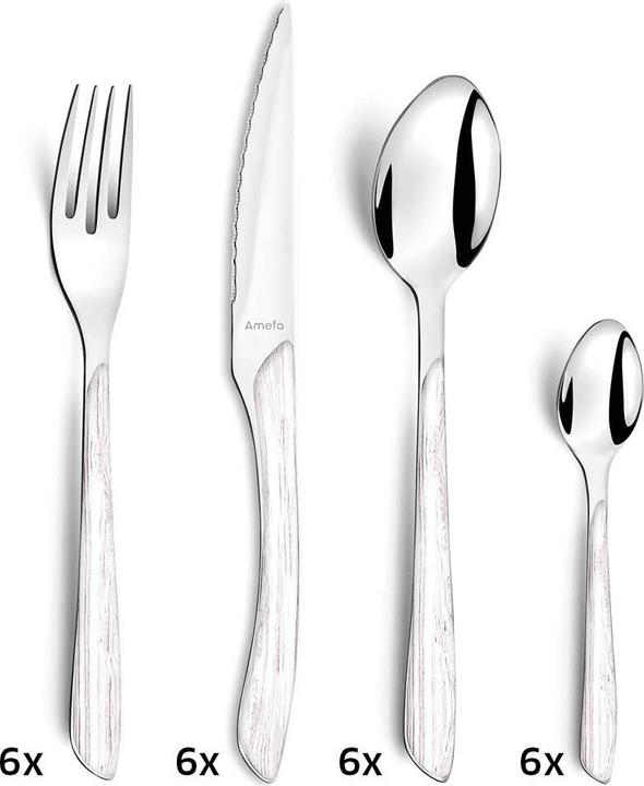 Image du produit Amefa Eclat Nature (24 pièce(s), Set de couverts)