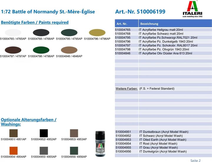 Actual product image 1:72 Battle of Normandy St.-Mère-Église
