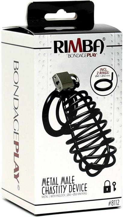 Image du produit Rimba Dispositif de chasteté masculin en métal avec cadenas