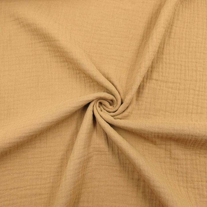 Image du produit Stoffrestposten Mousseline - Sable - quantité minimale de vente : 1 mètre