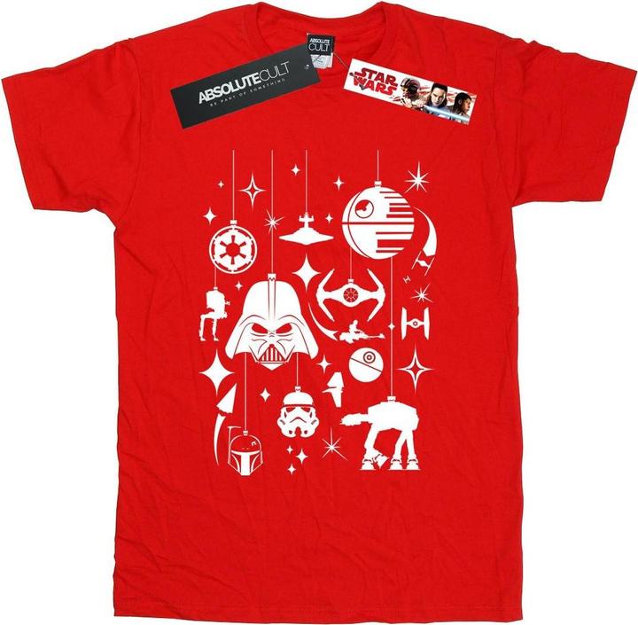 Immagine prodotto Star Wars Christmas Decorations Maglietta Ampia Donna (S)