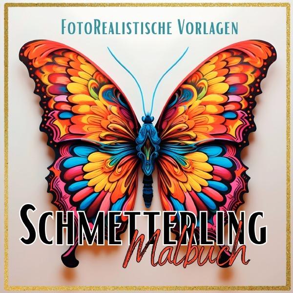 Produktbild Malbuch Schmetterling 'Fotorealistisch'.