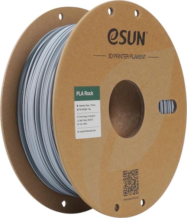 Image du produit eSUN PLA ROCK 1,75mm LIMESTONE 1kg (PLA, 1.75 mm, 1000 g, Gris)