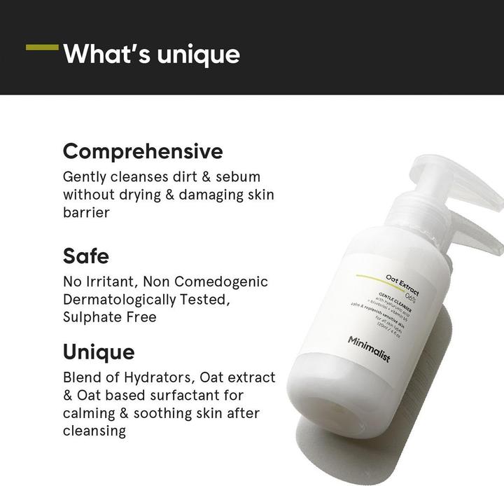 Produktbild Minimalist Oat Extract 6% Face Cleanser (Gel, 120 ml)