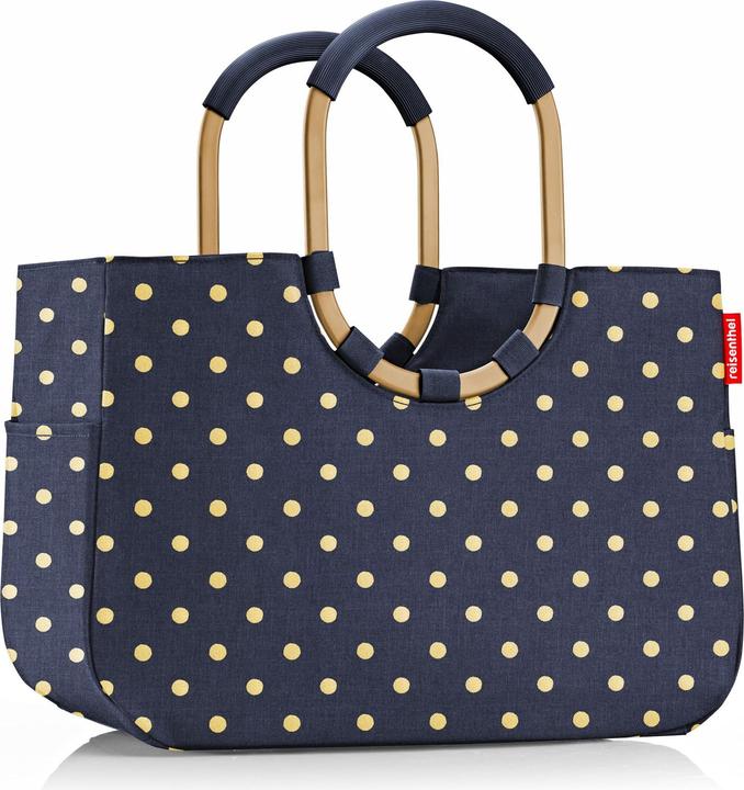 reisenthel loopshopper L frame metallic dots blue