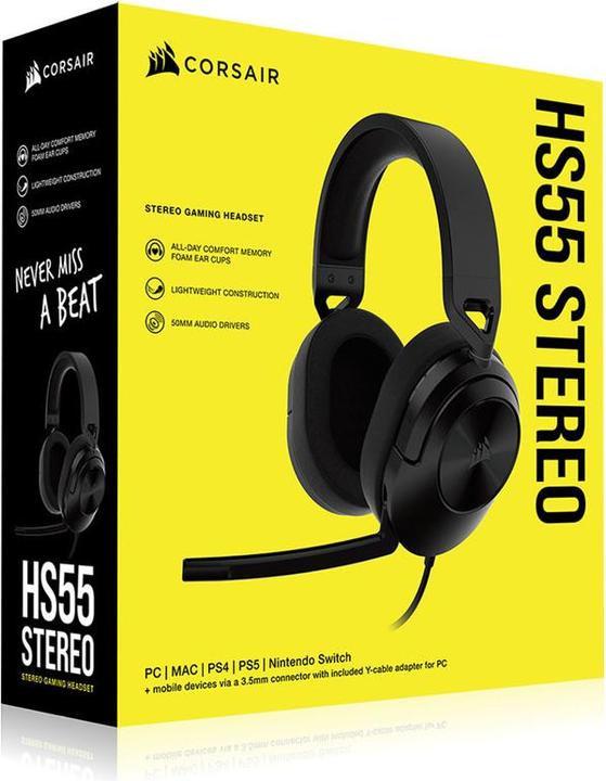 Produktbild Corsair HS55 Stereo Carbon (Kabelgebunden)