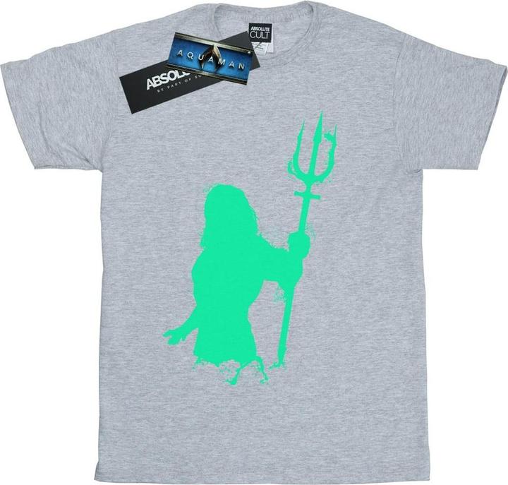 Aquaman Aqua Silhouette TShirt (XL)