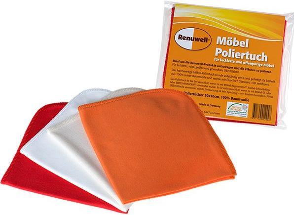 Renuwell Chiffon à polir les meubles (Orange, Red, Blanc)