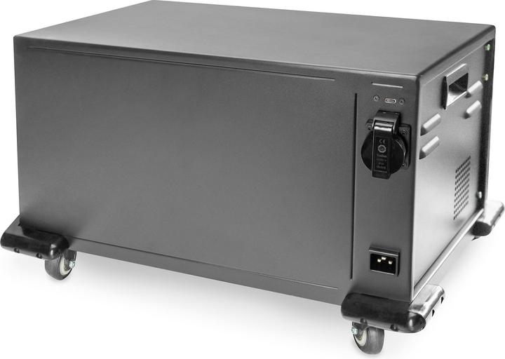 Produktbild Digitus Mobiler Ladeschrank, 14", USB-C, elektr. PIN Schl. 16 Ladestationen, Lüfter, 384 x 550 x 375 mm