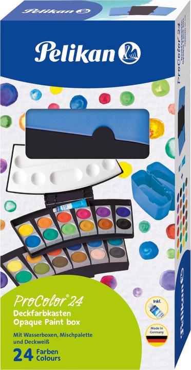 Actual product image Pelikan Opaque ink fountain ProColor 735, 24 colours, black/blue (Black/Blue, 24 ml)