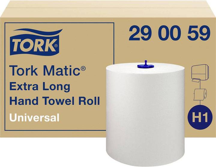 Immagine prodotto Tork 6 rotoli di asciugamani Matic® H1 Universal Extra Long a 1 velo bianco (6 x)