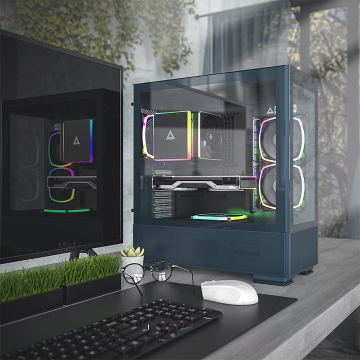 Produktbild Montech SKY TWO, Midi-Tower - blau (ATX, Mini-ITX, mATX)