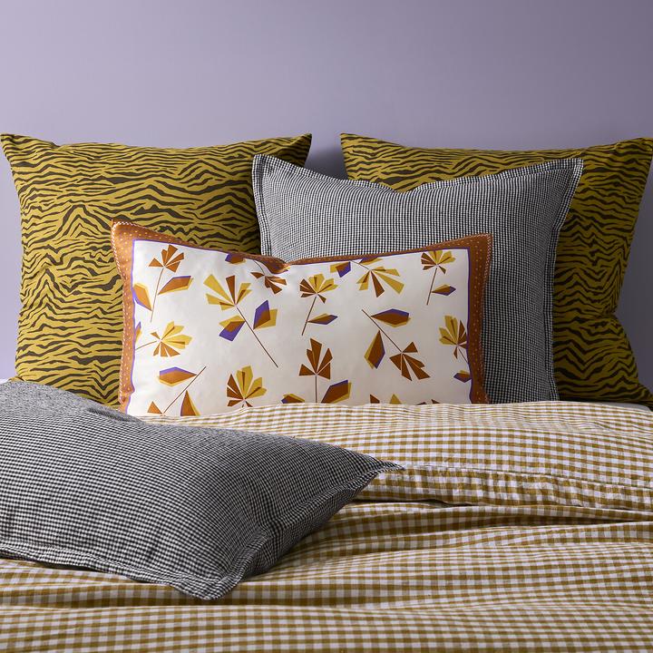 Actual product image La Redoute Interieurs Linot Carreaux (Pillowcase, 65 x 100 cm)