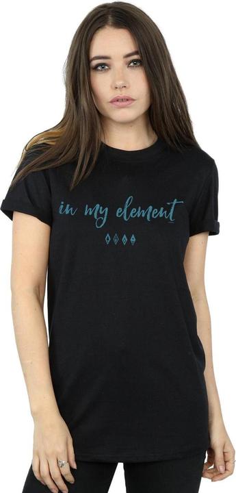 Actual product image Disney Womens/Ladies Frozen 2 In My Element Cotton Boyfriend T-Shirt (3XL)
