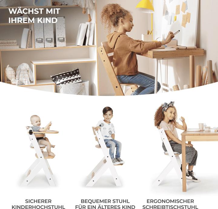 Productafbeelding KinderKraft ENOCK kinderstoel hout naturel (Kinderstoel)
