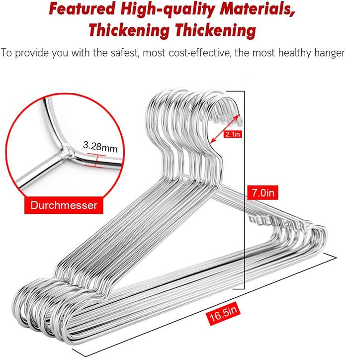 Image du produit Puersit Metallkleiderbügel (50 x)