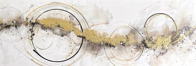 Actual product image Styler Handpainting 40x120 Golden Circles (40 x 120 cm)