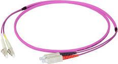 Produktbild EFB Elektronik Duplex Jumper LC-SC 50/125µ, OM4, LSZH, erika violett, Flat Twin 3x5mm, 20m (UTP, CAT6, 20 m)