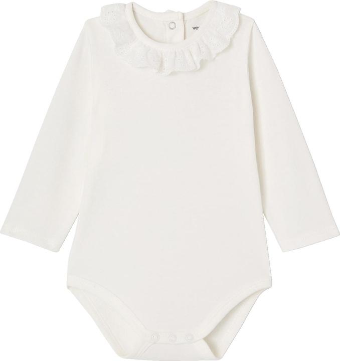 Image du produit Vertbaudet Bio-Kollektion: Baby Langarm-Body mit besticktem Kragen (62)