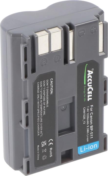 Produktbild AccuCell Akku Canon BP-511, BP-511A, BP-508, BP-512, BP-514 (Akku)