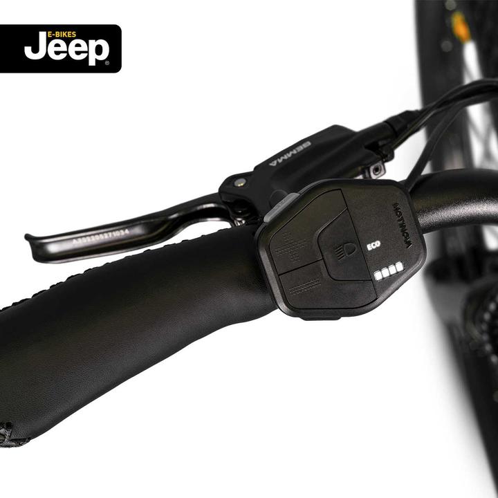 Image du produit Jeep Mountain E-Bike MHM 7010, 27,5", dérailleur Shimano 9 vitesses, black (48 cm)