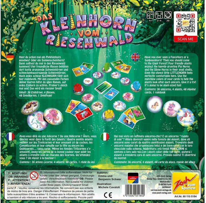 Produktbild Zoch Das Kleinhorn vom Riesenwald (Deutsch, Französisch, Italienisch, Englisch)