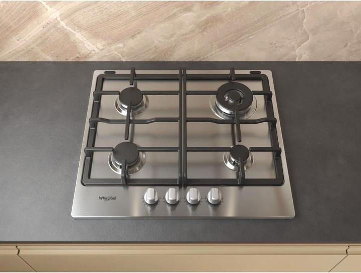 Image du produit Whirlpool TGML 661 IX R inox Intégré 58 cm Plaque de cuisson à gaz 4 zone(s)