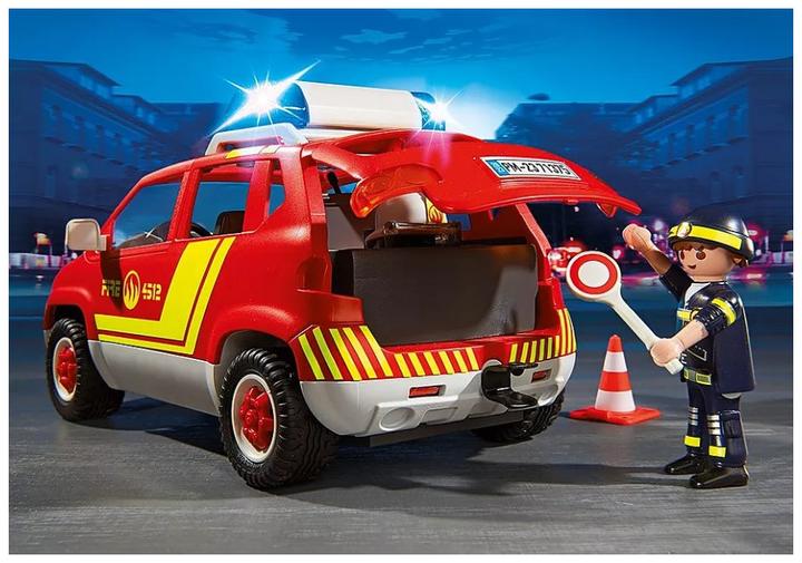 Productafbeelding Playmobil 71375 Brandweerauto met licht en geluid (71375, Playmobil Stad Actie)