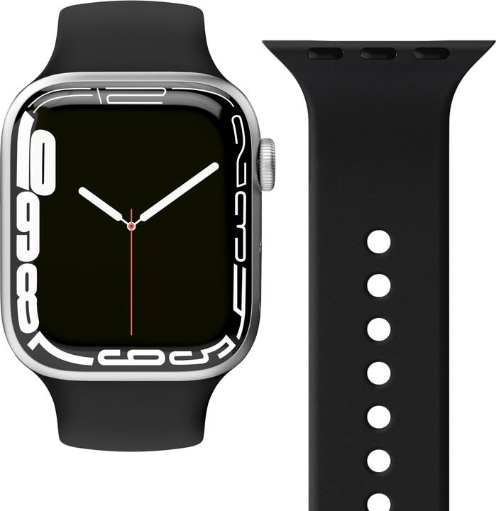 Immagine prodotto Vonmählen Custodia in silicone Loop 2 Band One Black 42/44/45/49mm (42 mm, 44 mm, 45 mm, 49 mm, Silicone, Acciaio inossidabile, Apple Watch Ultra, Apple Watch Series 1, Apple Watch Series 2, Apple Watch Series 3, Apple Watch Serie 4, Apple Watch Serie 5, Apple Watch Serie 6, Apple Watch Series 7, Apple Watch Series 8, Apple Watch Series 9, Apple Watch SE)