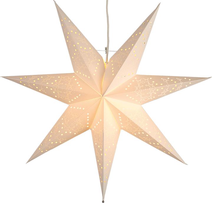 Image du produit Star Trading Étoiles en papier à suspendre | Fenêtre poinsettia | Étoile en papier illuminée | Poins
