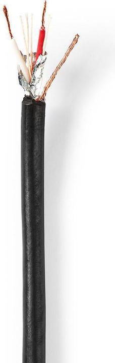 Immagine prodotto Nedis Cavo microfonico| 2x 0,25 mm²| rame| 100,0 m| rotondo| PVC| Nero| - Prolunga