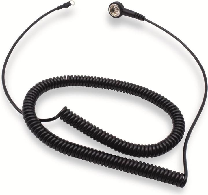 Actual product image Quadrios ESD earthing cable 3.60 m push button 10 mm, ring terminal connection