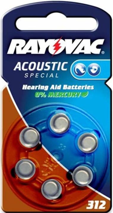 Produktbild Varta Hörgerätebatterien Typ 312, 1.4V (6-Pack) (6 Stk., A312, 180 mAh)