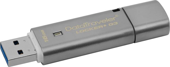 Produktbild Kingston DataTraveler Locker+ G3 (16 GB, USB 3.0, USB-A)
