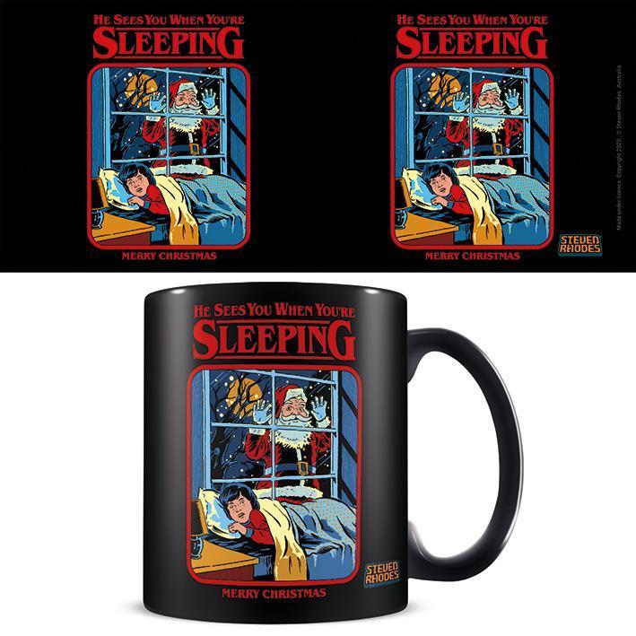 Actual product image Steven Rhodes Coffee Mug He Sees You When You're Sleeping (325 ml, 1 x)