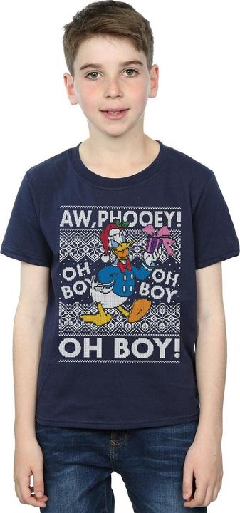 Immagine prodotto Disney Donald Duck Christmas Fair Isle Maglietta Ragazzi (152, 158)