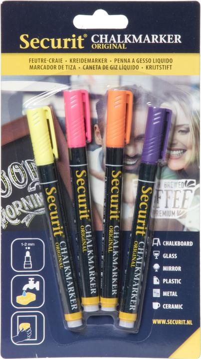 Securit Bl-Sma100-V4-Tro (Multicolore, 4 mm, 4 x)